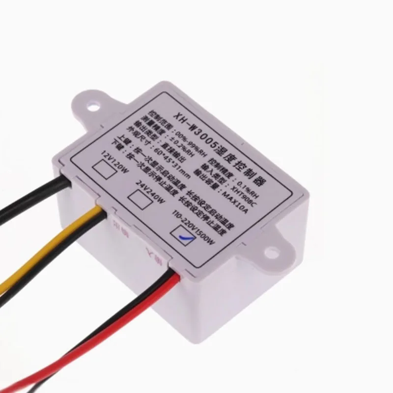 1PCS XH-W3005 Digital Humidity Controller Humidification and Dehumidification Constant Humidity Control Switch DC12V 24V 110-220