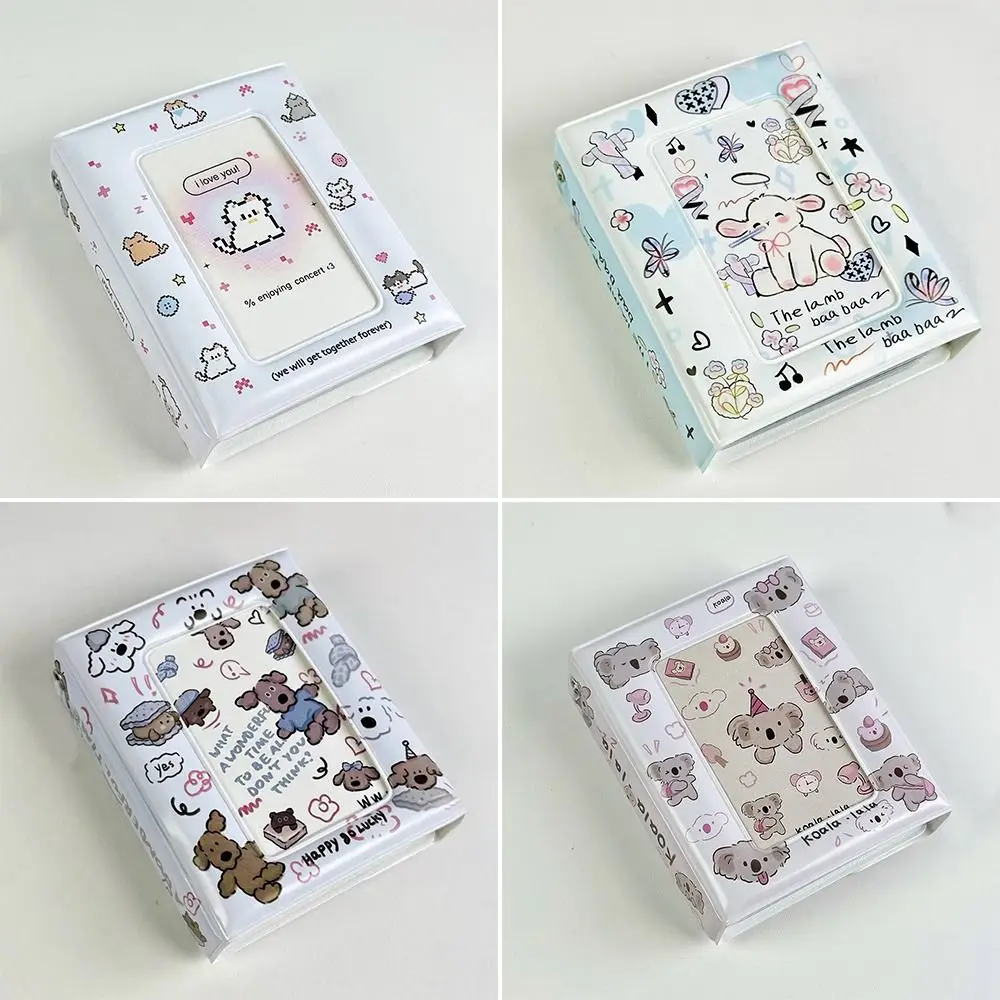 New 3 Inch Photo Album 32pcs card Capacity PU Idol ID Cards Collector Loose-leaf Binder