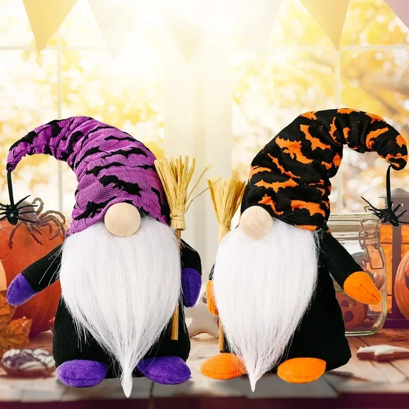 Halloween Halloween Cute Elf  for Tiered Tray Gnomes Plush Handmade Scandinavian Swedish Tomte Doll  Home Table Decorations