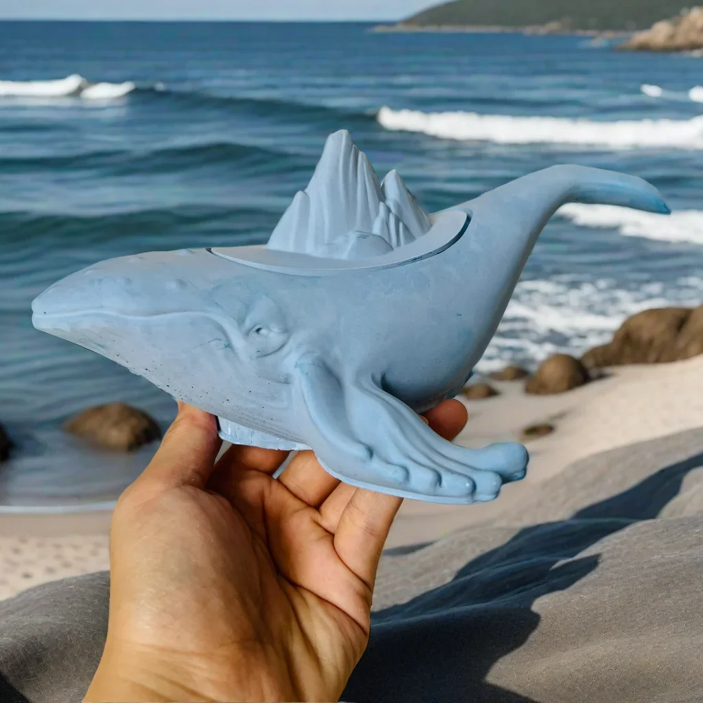 

Big Whale Shape Silicone Plant Pot Molds Turtle Candle Cup Storage Box Concrete Gypsum Mold Starfish Succulent Planter Mould