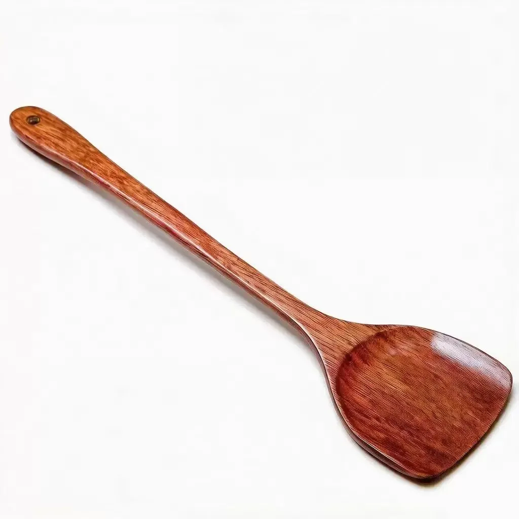 Wooden Spatula, Non-Stick Pan Dedicated Spatula, Wooden Spatula for Household Use, High Temperature Resistant, Complete Set of S