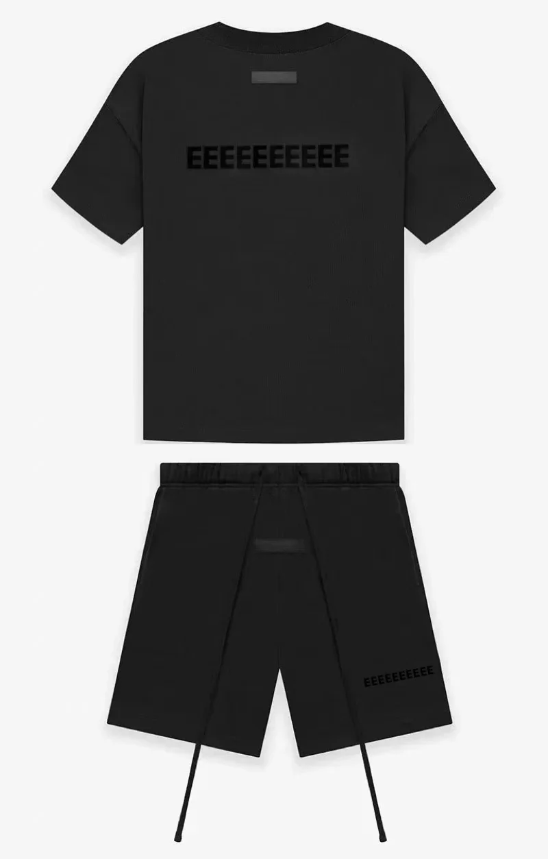 22SS Heren Jogging Set Dubbel Gevoerde Oversized Hoodies Luxe Design Voor- en Achterkant Pluche Letter Hoodies High Street Koppel Trainingspak