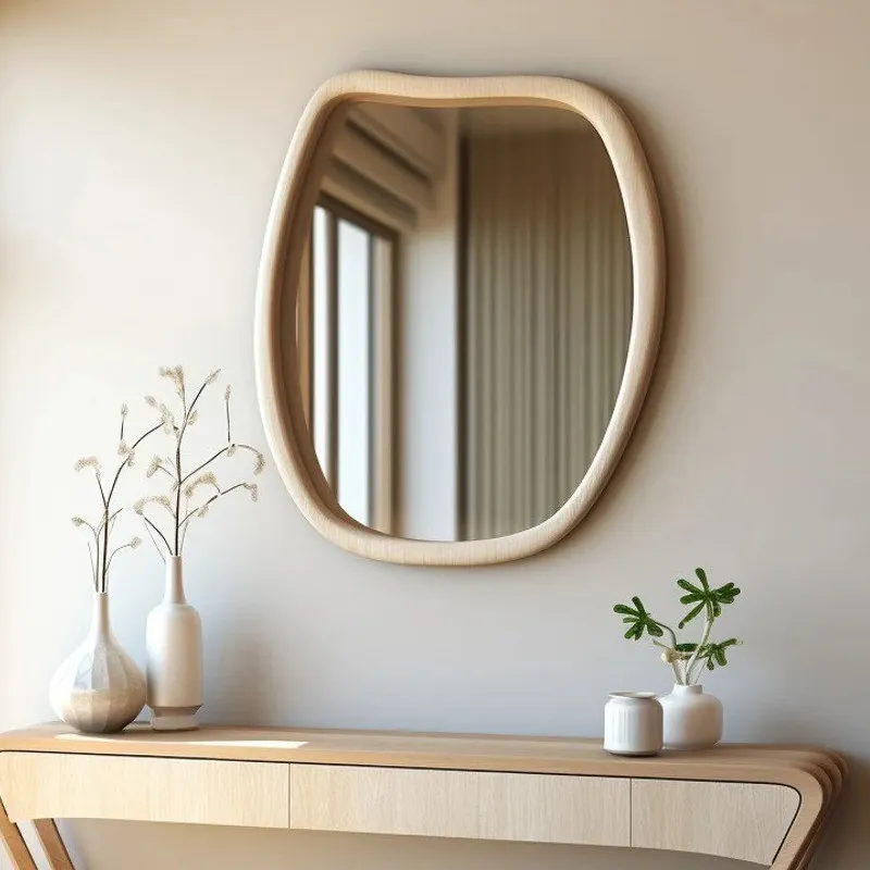 Irregular Funky Mirror Modern Aesthetic Girls Living Room Decoration Mirror Makeup Korean Style Spiegel Wand Home Decorations