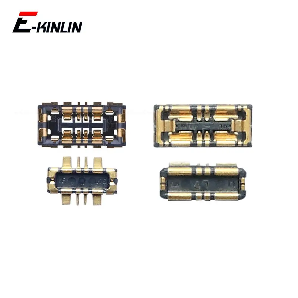 2pcs Inline FPC Battery Connector Contact Holder For Huawei Honor 8X 8S 8C 8A 8 Pro Lite On Logic Motherboard Board Flex Cable