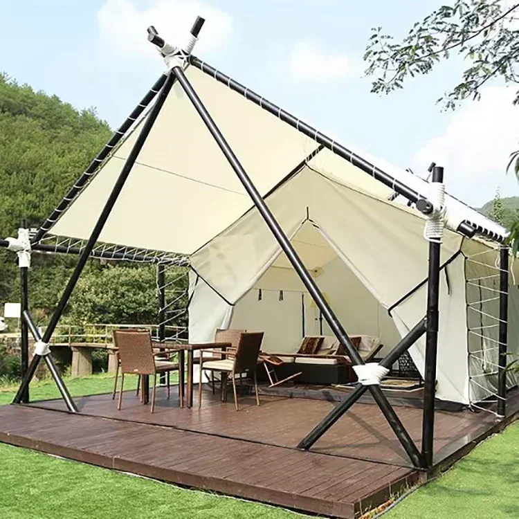 

Luxury Dome white inflatable camping tent Outdoor emergency Aluminum tunnel mongol gazebo