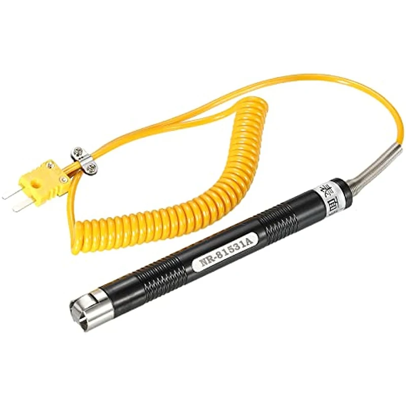 

K Type Surface Thermocouple Temperature Probe Sensor Stainless Steel -58 To1472°F (-50 to 800°C) 5.6ft 15x15mm