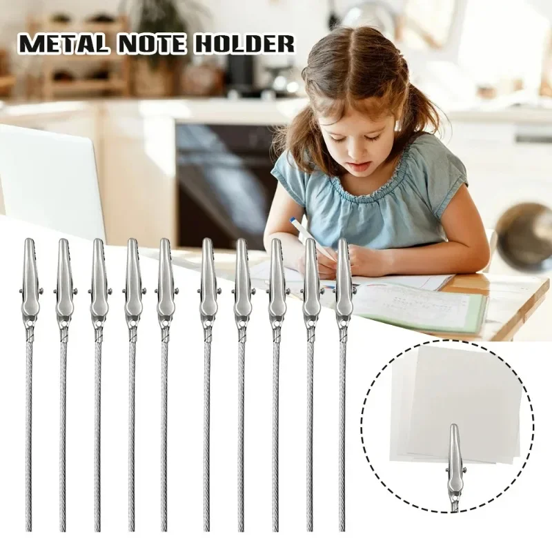 10-100pcs Stainless Steel Alligator Clips Sticks Single Head Note Clip Test Crocodile Clip Clamps For Gundam Model Painting Tool