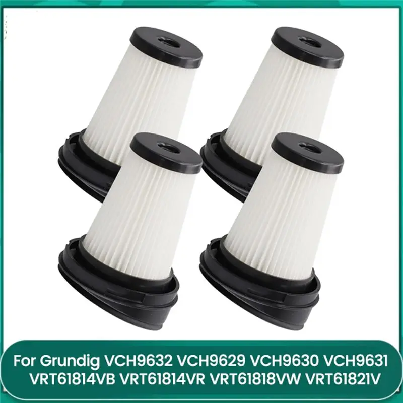 Вакуумный фильтр A20F-4Pcs для Grundig VCH9632 VCH9629 VCH9630 VCH9631 VCH9932, для VRT61814VB VRT61814VR, моющийся фильтр