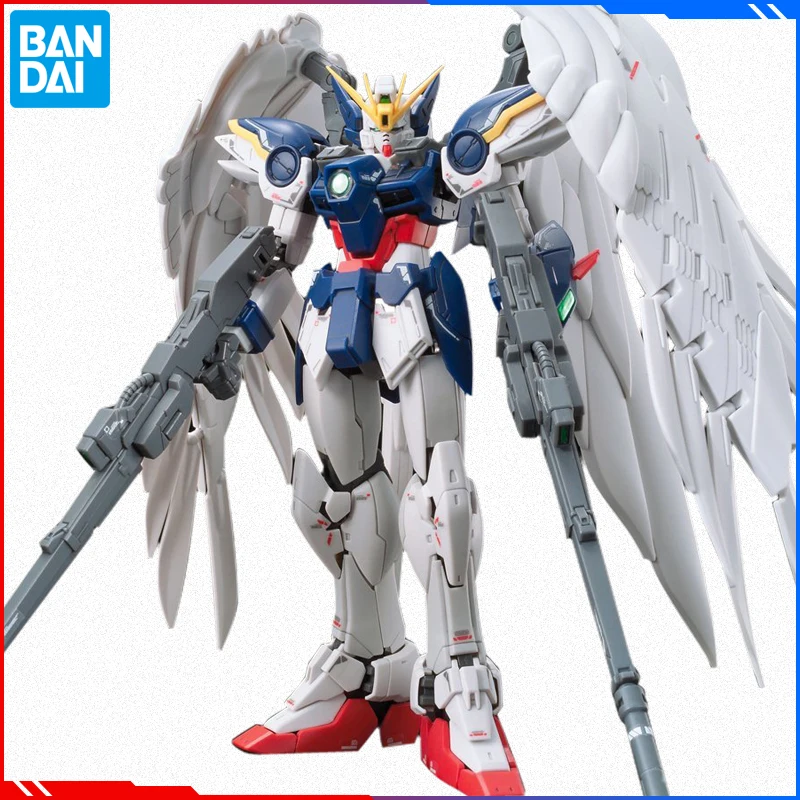 

In Stock Bandai 1/144 RG 17 Wing Gundam Zero XXXG-00W0 Gundam Assembly Model Action Doll Series Accessories Anime Toys Gifts