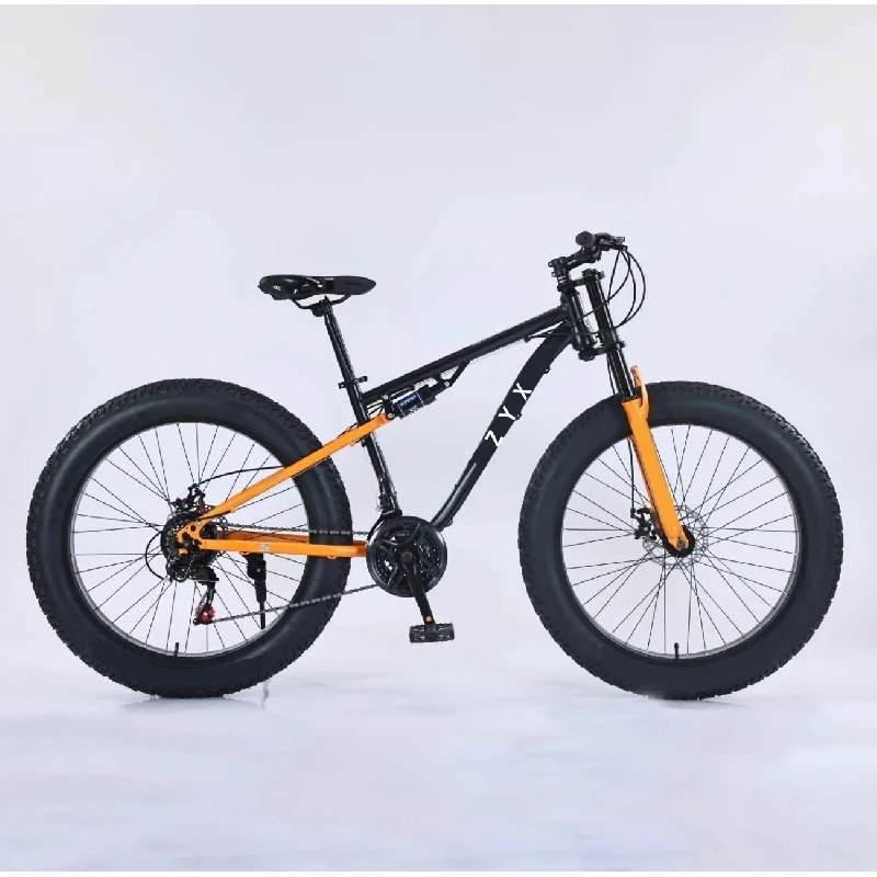 

Full Suspension 26 Inch Wheel 4.0 Fat Bicycle Big Tire Cycle Snow Mtb Mountain Bike Beach Cycling for Men