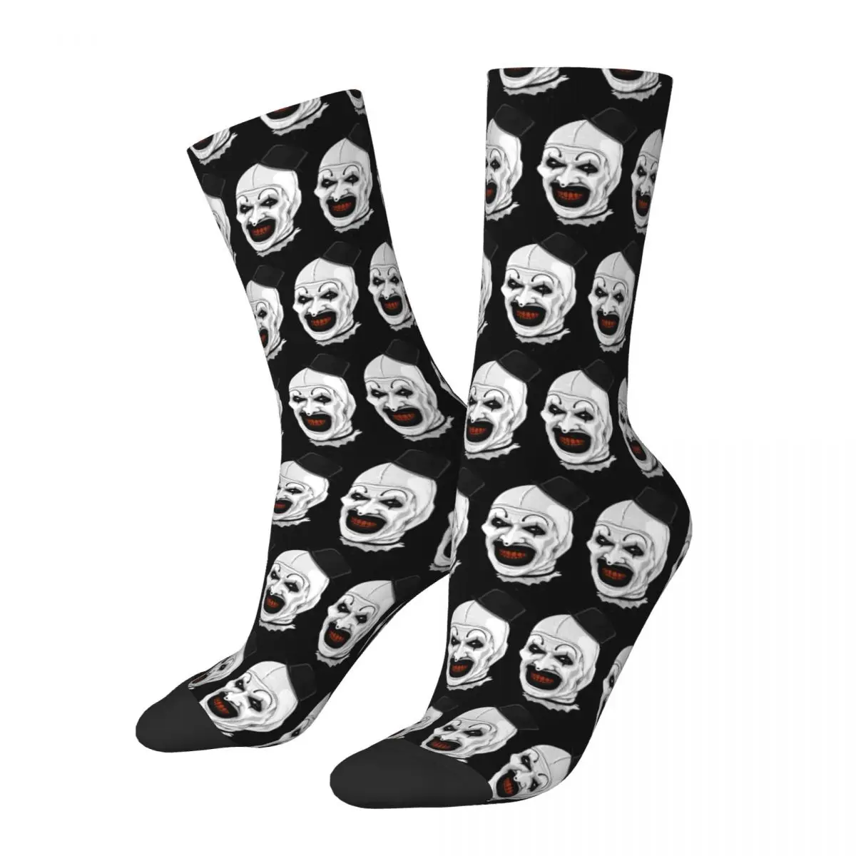 The Terrifier Art The Clown Socks Funny Stockings Adults Men Soft Breathable Outdoor Sports Socks Autumn Design Bacterial Socks