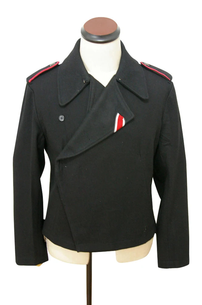 GUWC-001 WWII tedesco Heer panzer nero lana wrap/jacket