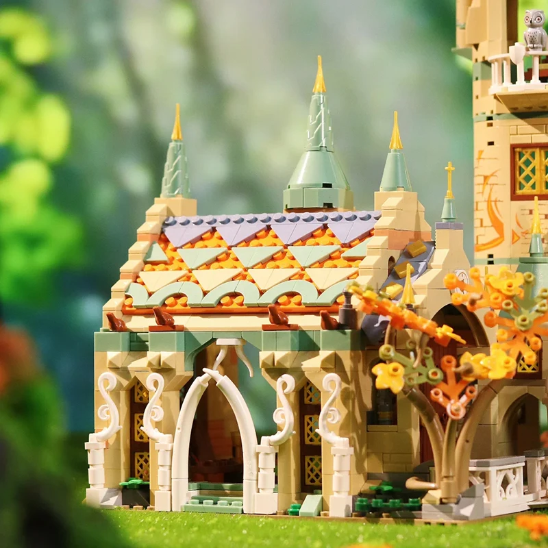 

1555PCS Green Shadow Castle Rivendell House Building Blocks Model Assemble Bricks Toys Halloween 、Christmas Gift For Adult Kid