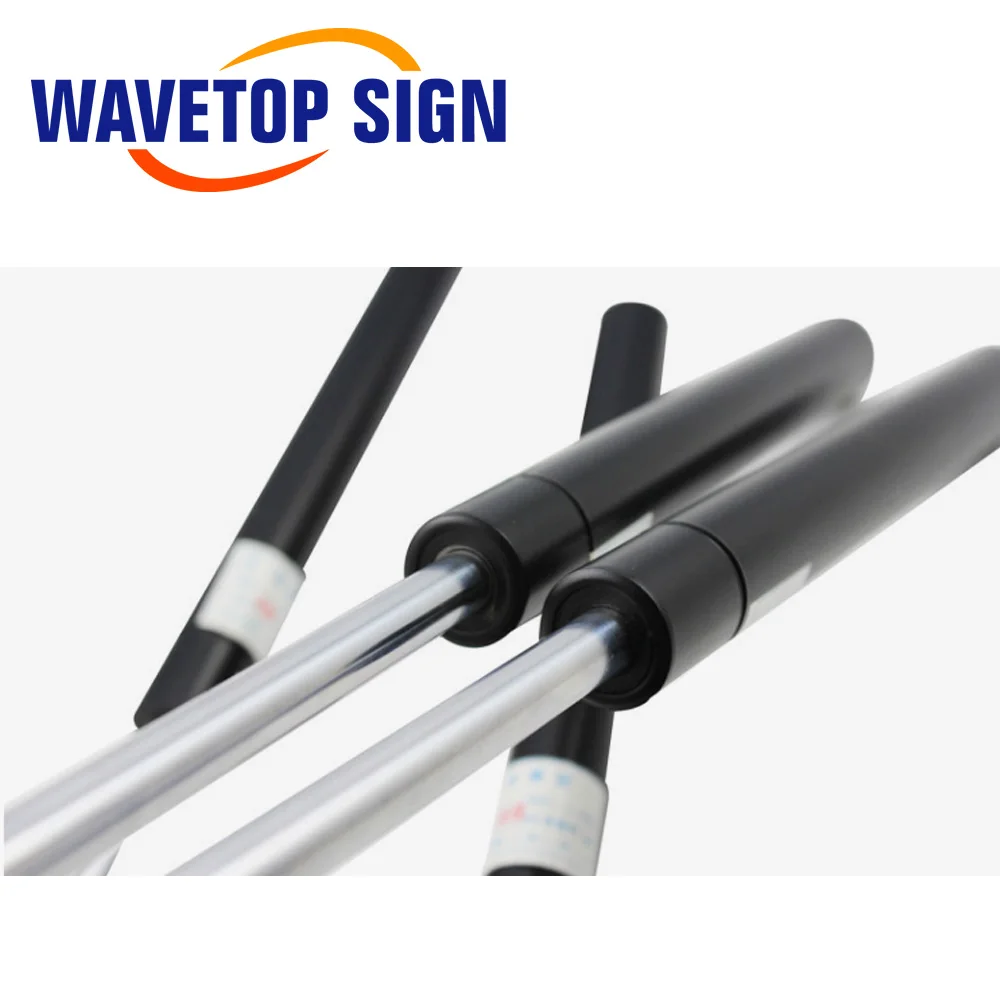 WaveTopSign قضيب هيدروليكي 30 كجم 300N 50 كجم 500N 80 كجم 800N رأس مسطح رأس ثابت رأس كروي لآلة القطع بالليزر Co2 وآلة الحفر