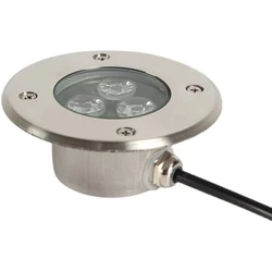 LED Underground Light Recessed Spotlight 3W 220V/24V Wall Light IP68 Waterproof Stainless Steel Light