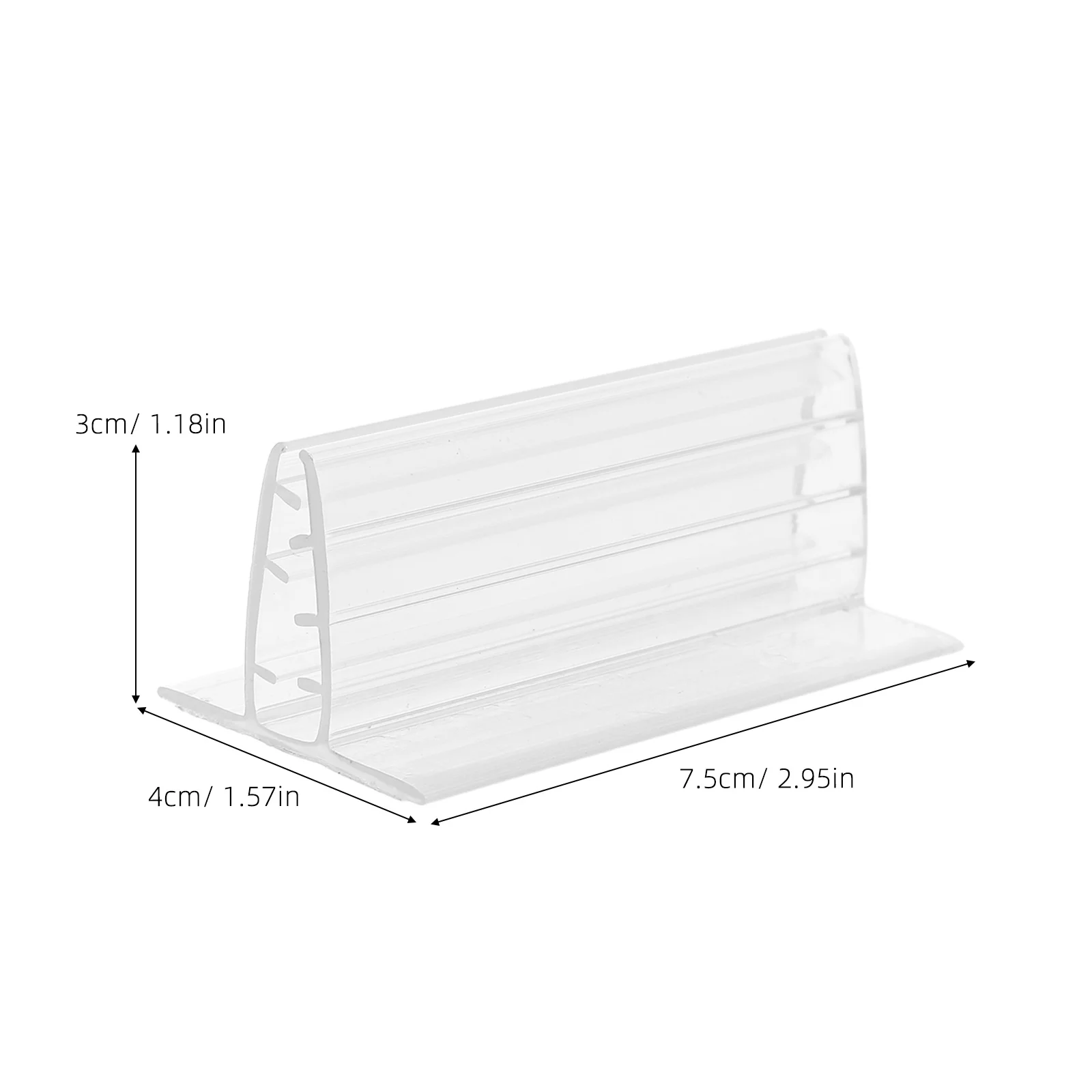 24 قطعة من حاملي الملصقات البلاستيكية ذاتية اللصق، حامل بطاقات شفافة لبطاقات العمل، حامل علامة الاسم، مشابك ملصقات السعر #2