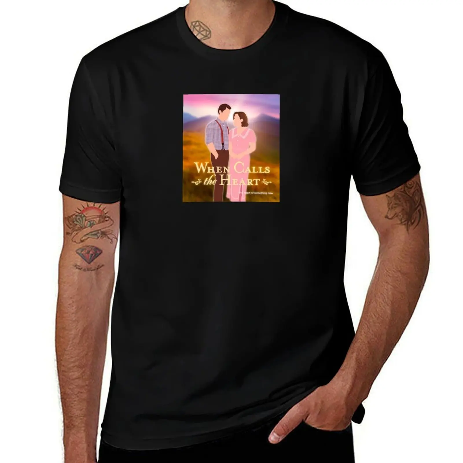

WCTH: Season 11 Poster: Nathan & Elizabeth T-Shirt t shirt custom print men t shirt cotton 100%