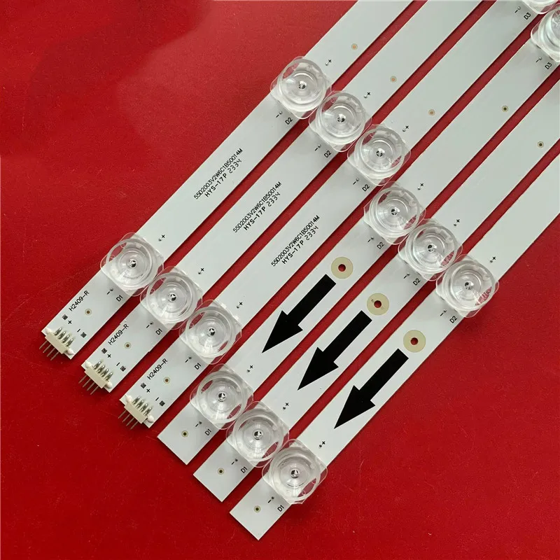 Paski LED 12 lamp 4C-LB550T-HRR 55HR332M12A6 V3.0 55D8000M DJ 12*3 dla L55M5-EC L55M5-ES 55PFL6775/F8 55D2003V2W12C1B103914M