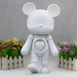 Oversize CosMos Interstellar Bear Popobe White Blank DIY Paint Mold Doll Cute Anime Figure Desktop Ornaments Gift Collection