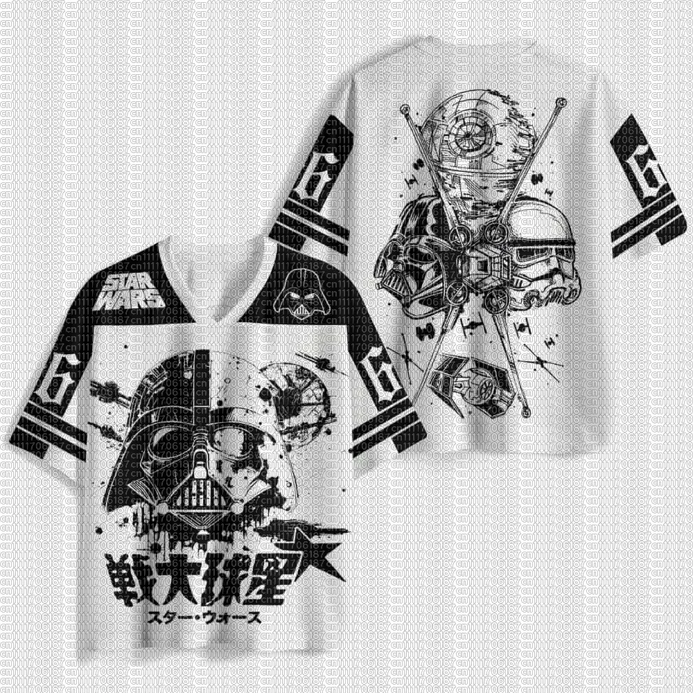 American Summer New Children's Adult Star Wars Mesh Sports Jersey Breathable Casual Street Sci-fi Fan T-shirt Large Size
