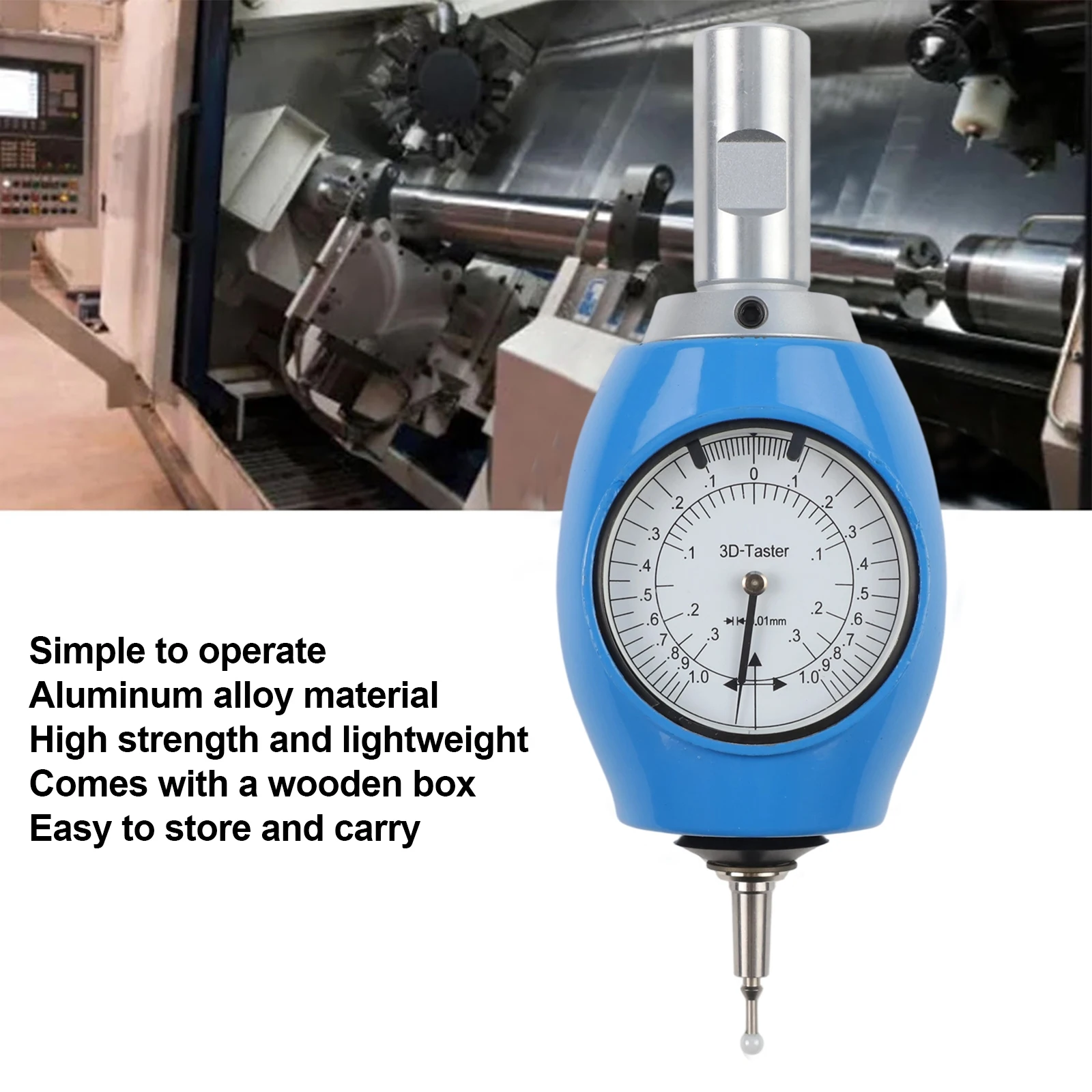 3D Sensor Probe 3D Edge Finder Field Measurement Aluminum Alloy Construction Lightweight Design For Accurate Positioning
