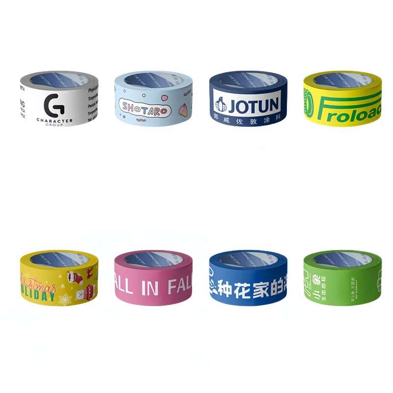 10 pieces（custom）Eco-Friendly Custom Logo BOPP Adhesive Tape Packing Box Tapes with Hot Melt & Activated Properti