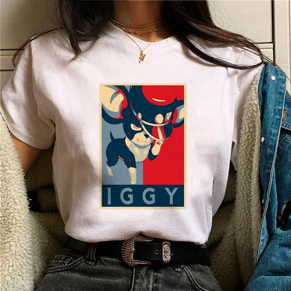 Iggie Jojo Iggy top women designer Y2K comic t-shirts female harajuku comic 2000s clothes