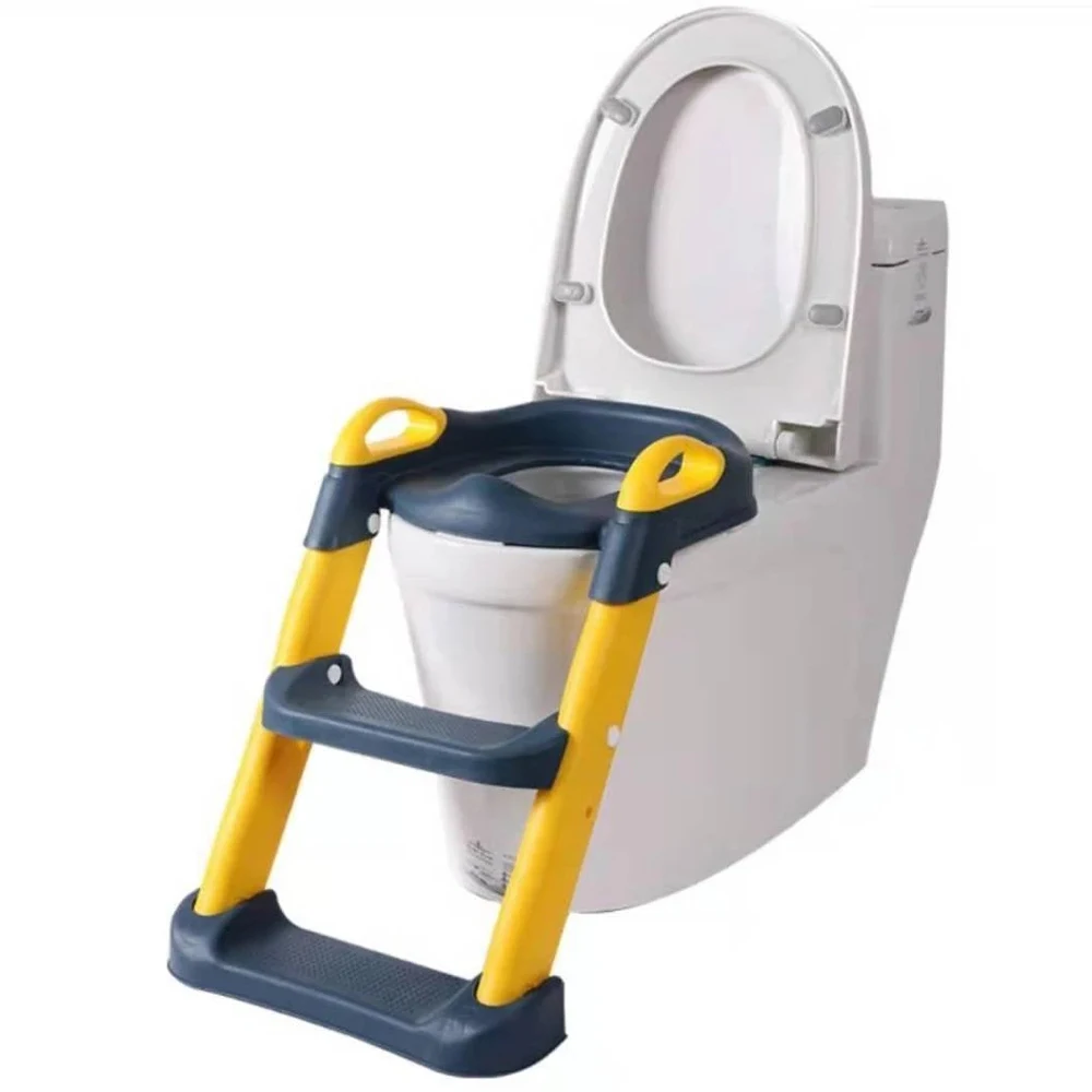 Folding Infant Potty Training Seat Urinal Backrest Chair With Adjustable Step Stool Ladder Safe Toilet Chair For Baby Toddlers