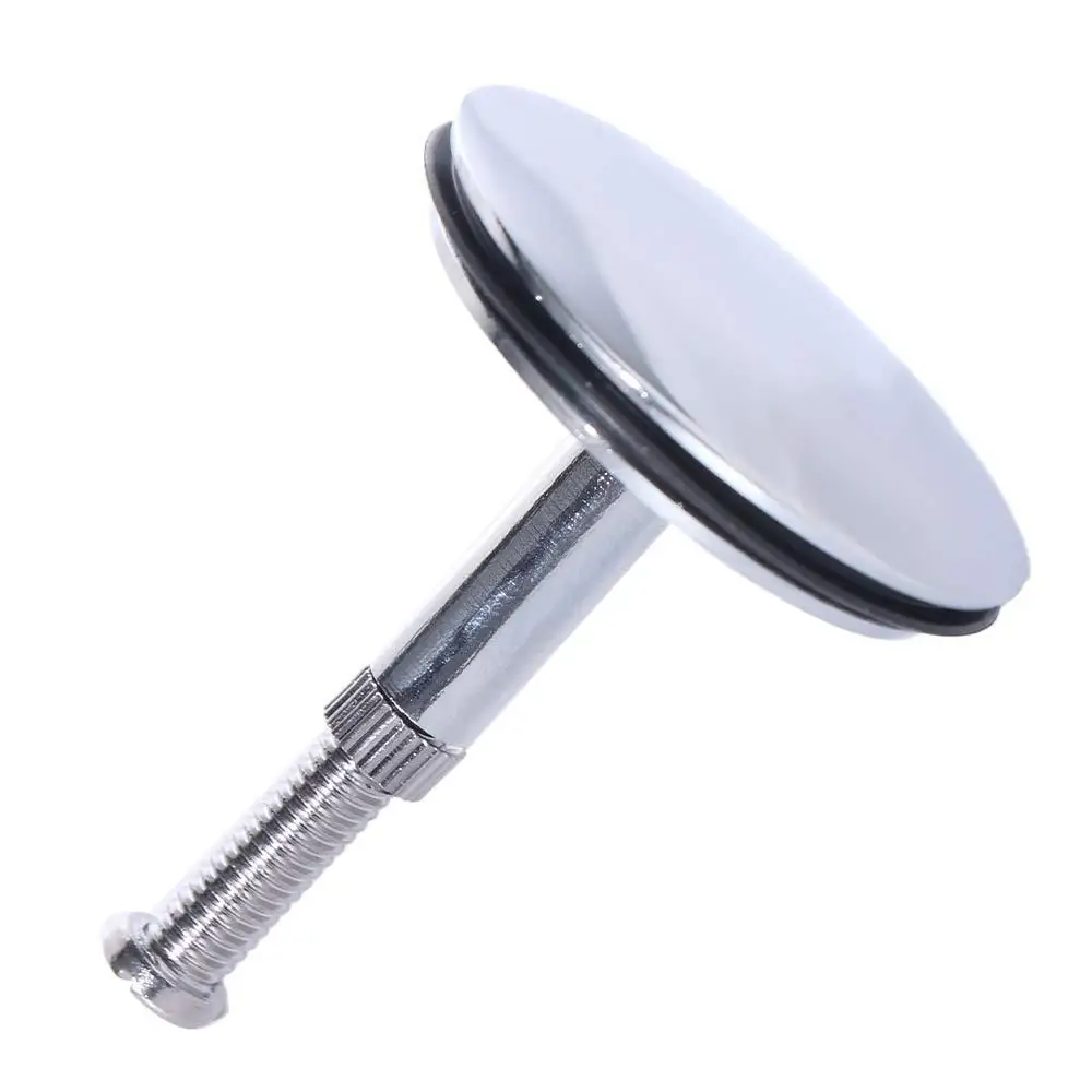 

Easy To Use Silver Bathtub Drain Stopper Round 43mm Sink Floor Drain Plug Convenient Durable Sink Waste Pop-Up Plug Bathroom