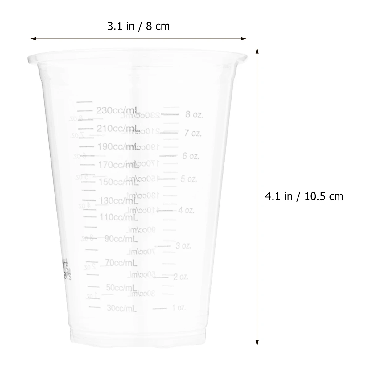 

12 Pcs Measuring Cup Set Compact Cups Scale Juice Drinks Lightweight