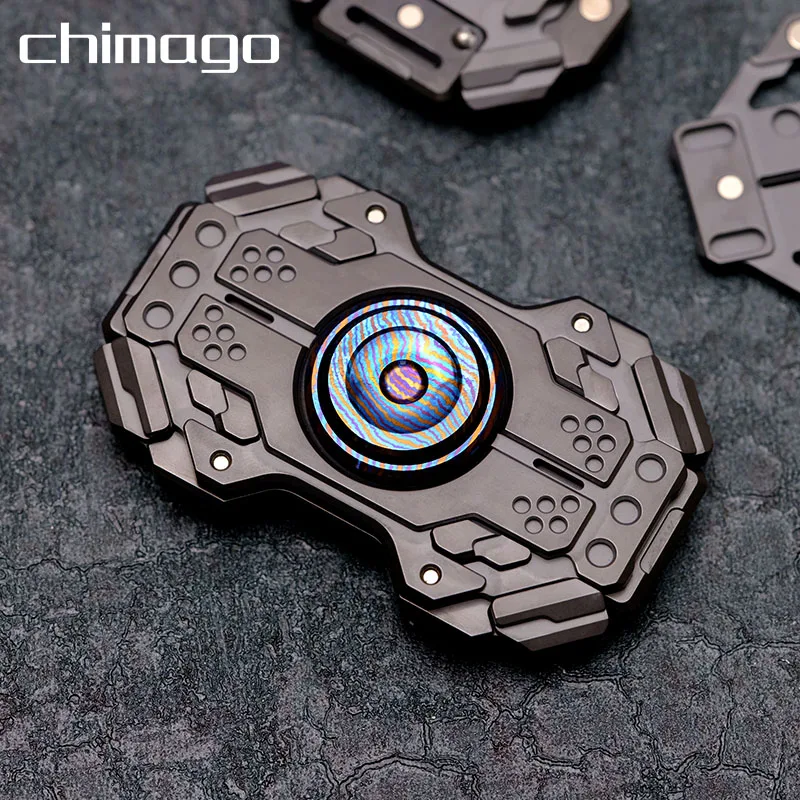 Chimago EDC Fidget Spinner Zirconium Titanium Alloy Hand Spinners Adults Metal Antistress Decompression Toys Autism ADHD Tools