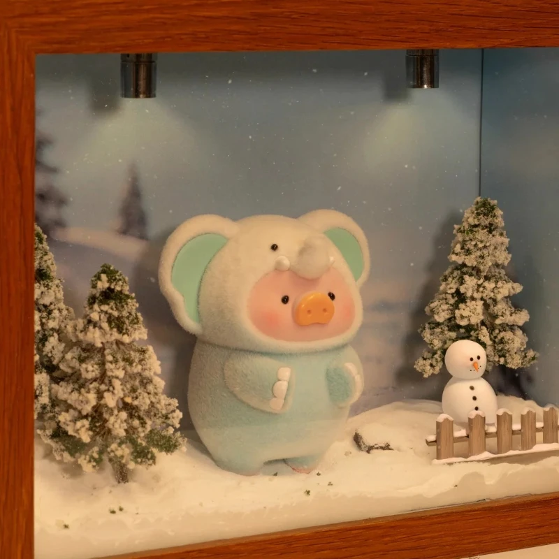 LuLu The Piggy Animal Party Elefant Hängende Karte Actionfigur Limited Edition Niedliches Schwein Anime Figur Beflockung Puppe Spielzeug Geschenk Neu