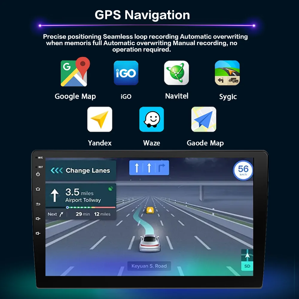 Autoradio Carplay أندرويد السيارات سماعة لاسلكية تعمل بالبلوتوث راديو السيارة مضخم صوت واي فاي نظام تحديد المواقع 8 النواة لفولكس واجن بولو Mk4 IV 2001-2009 2Din #3