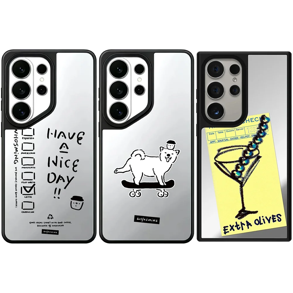 6051365 Mirror Magnetic Case: Compatible with Samsung Galaxy S23 U S24U S25 S26 Ultra S25+ S26 Plus Shell