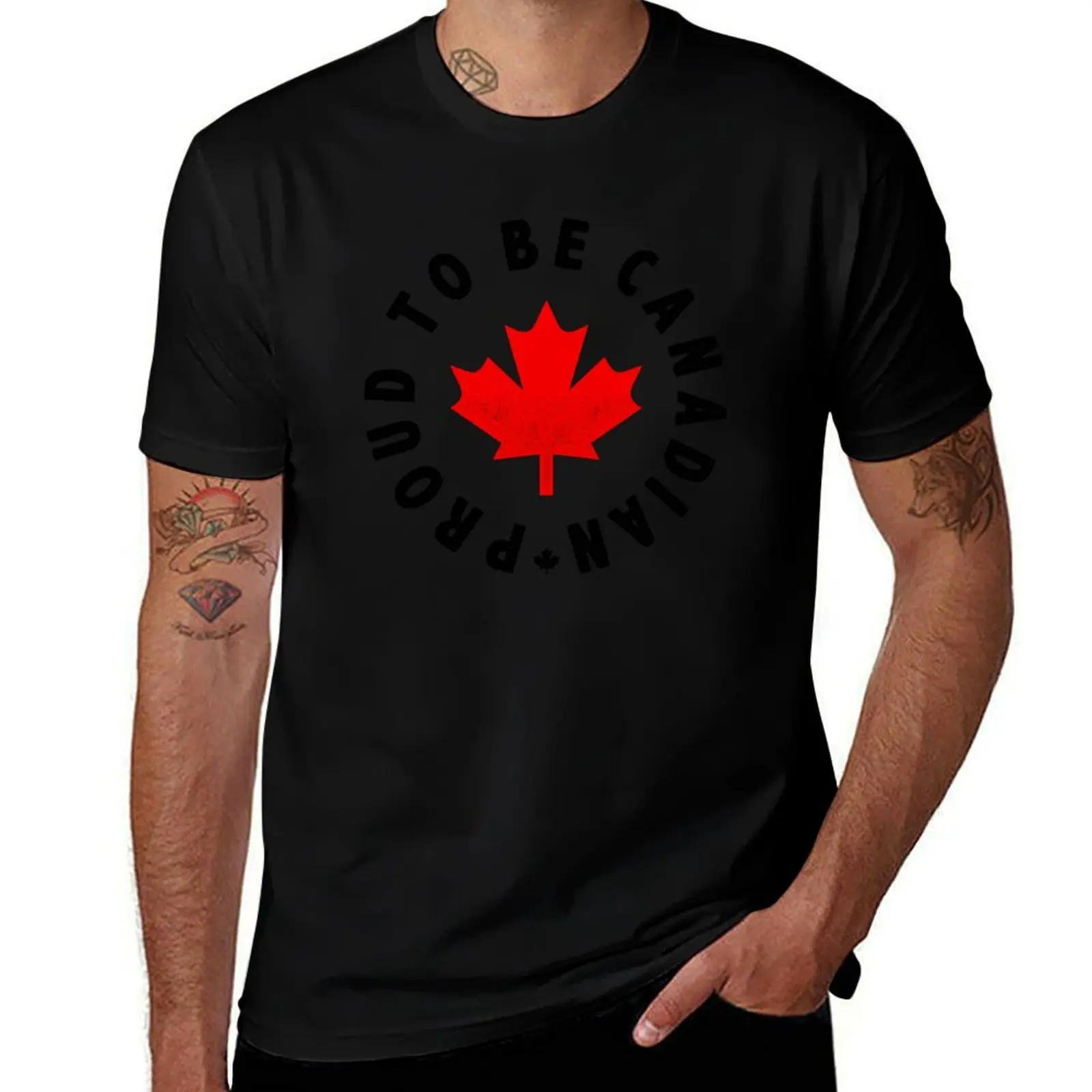 

CANADA, CANADA, CAN, PROUD TO BE CANADIAN, BY SUBGIRL T-Shirt man t shirts graphic funny t shirts cotton T-Shirt