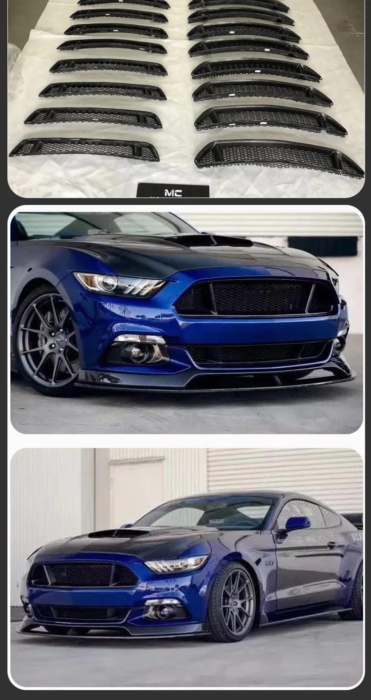 

Suitable for 2015-2017 Ford Mustang, Carbon Fiber Midnet, Hood, Hood Car Accessories