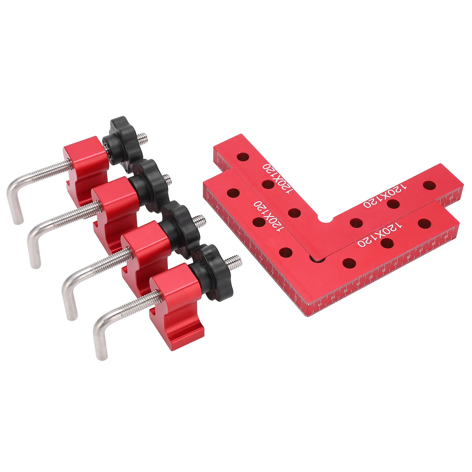 Carpenter Clamping Tool Right Angle Clip 90° Positioning Panel Woodworking Corner Ruler Fixture Carpenter Clamping Tool