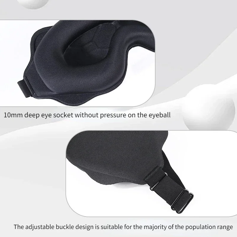 3D Sleeping Mask Block Out Light Sleep Mask for Eyes Soft Sleeping Aid Eye Mask for Travel Eyeshade Night Breathable Slaapmasker