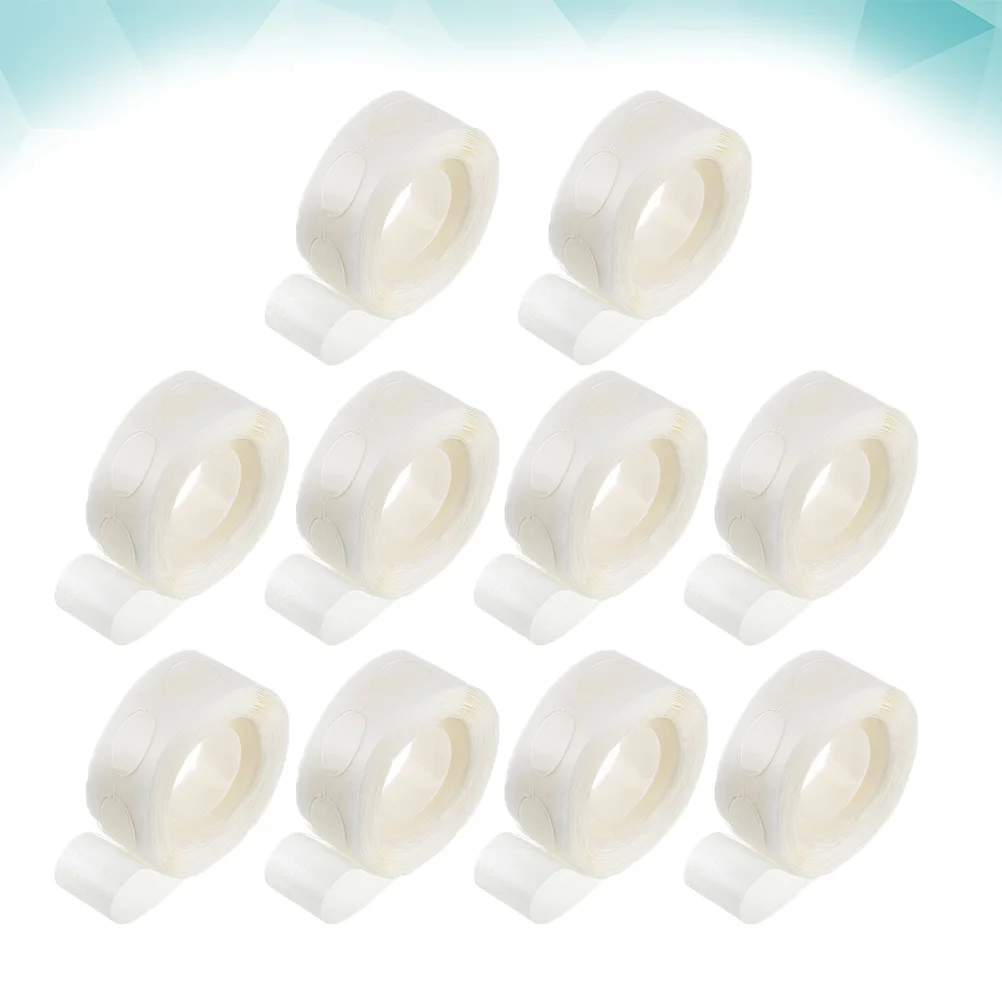 10 個 10 ロール透明両面粘着テープポータブル多機能ホームオフィス車バスルーム収納滑らかな表面