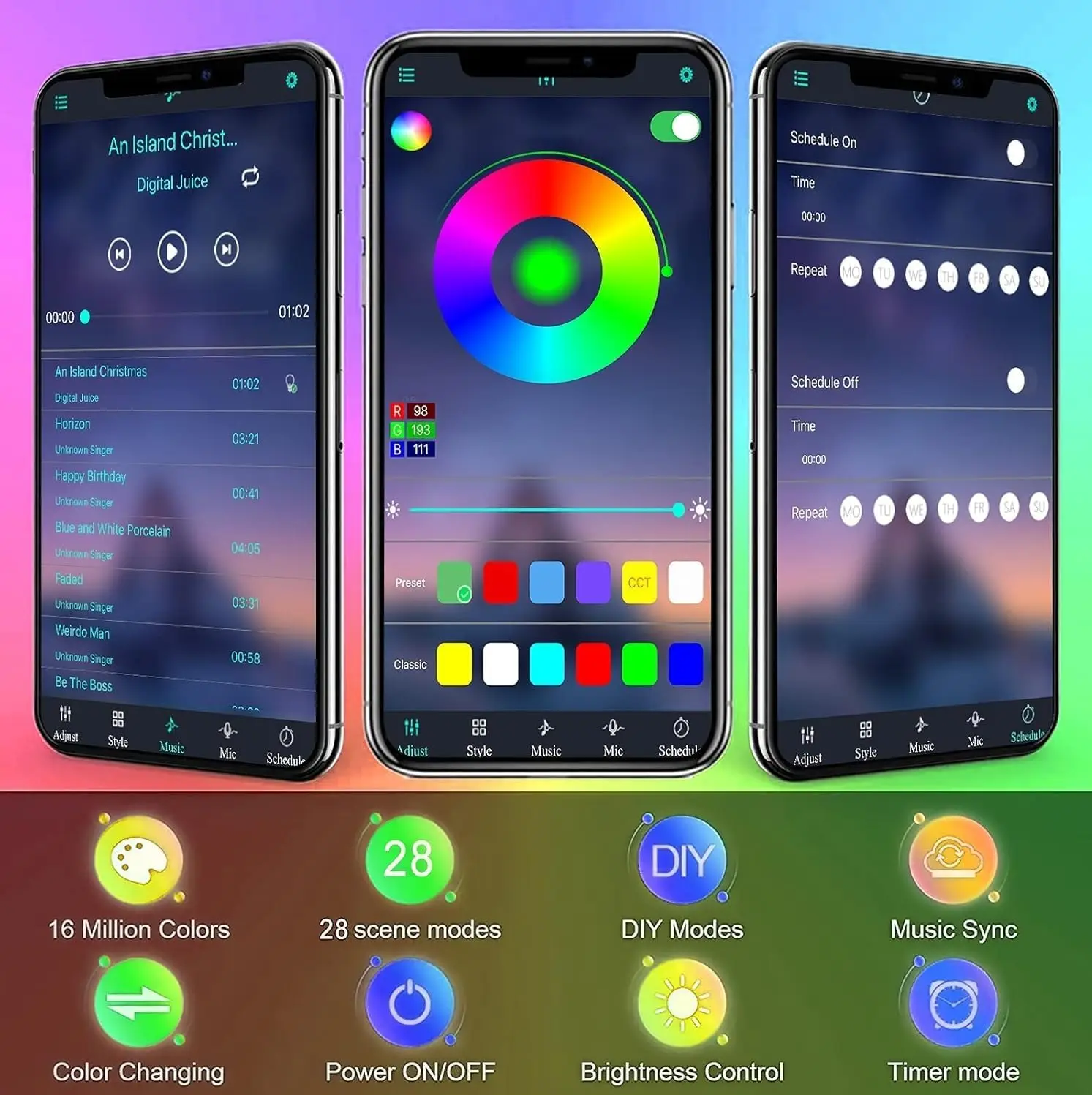 أضواء بركة ملونة التحكم عن بعد ث/المؤقت والتحكم في التطبيق RGB نافورة بقعة ضوء IP68 مقاوم للماء عكس الضوء أضواء المناظر الطبيعية في الهواء الطلق #5