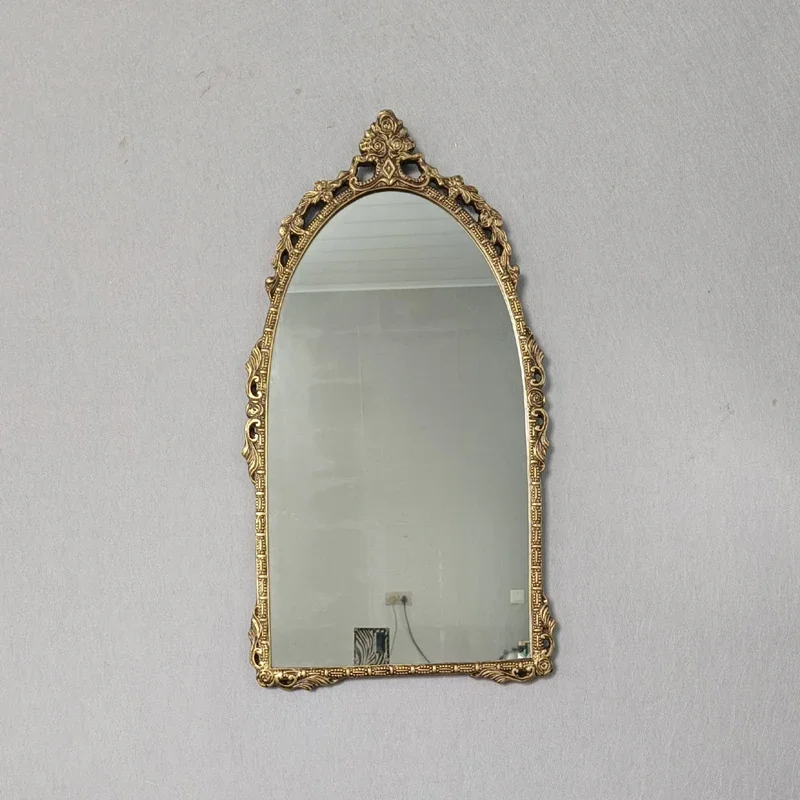 Dressing Mirror Makeup Wall Arts Desk Vintage Home Decor Big Led Bathroom Mirrors Tabletop Art Espelho Standing Floor Circular