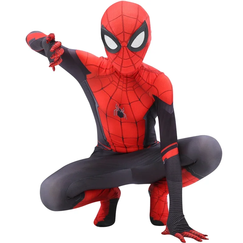 MARVEL Spider Man Tom Holland película Cosplay niños adultos disfraz Zentai mono elástico LICRA Spiderman traje de juego de rol