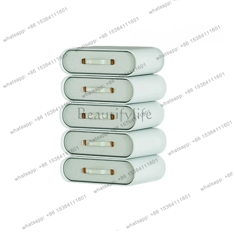 Modern simple and creative small light luxury bedside table installation-free multi-function rotating fashionable new model