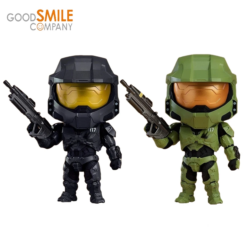 100% Original Good Smile GoodSmile Final Battle Infinity Master Chief Covert Action Figure Kawaii Genuine Collectible Model Gift