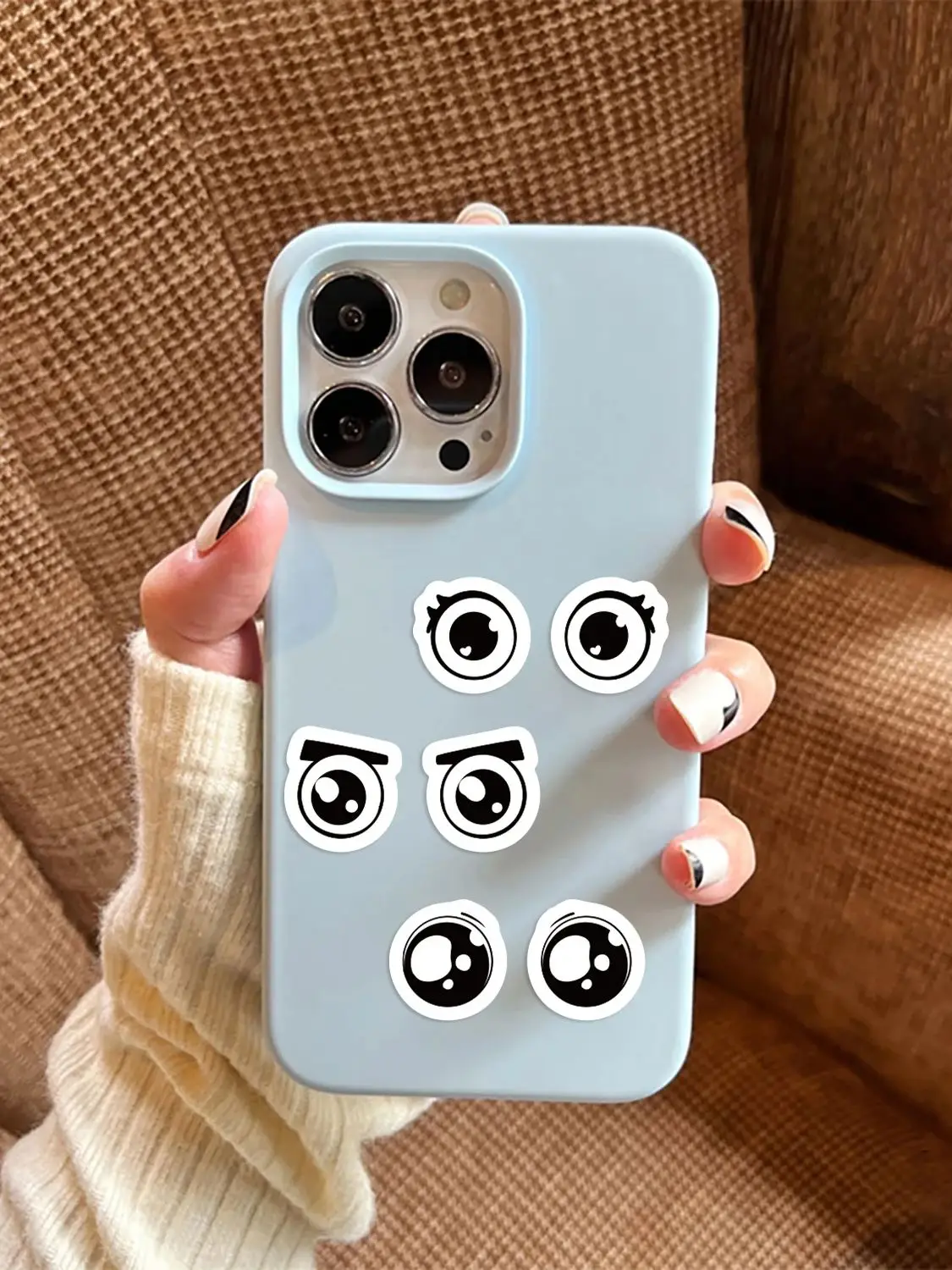 AliExpress NONE 500pcs Kawaii Small Expression Eyes Cartoon Stickers Cute Gaze Phone Cafe Aesthetic Streetwear Graffiti Bicycle PVC Sticker