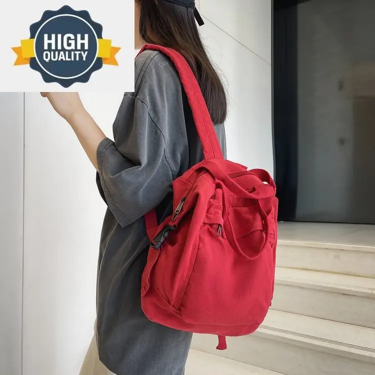 

nylon backpack Retro female Japanese simple large-capacity schoolbag student