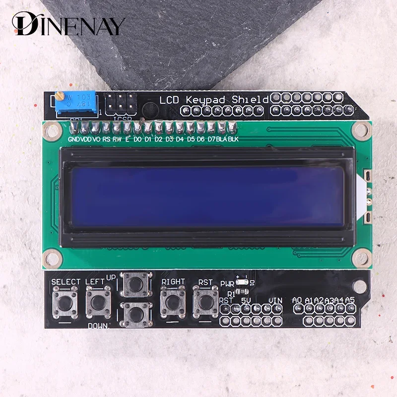 Blue Screen LCD1602 Expansion Board with KeyPad Shield Ideal for Intelligent Home and Robotics Projects