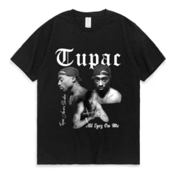 Rapper Tupac 2Pac Cotton T-Shirts Print Men Women Fashion Casual Short Sleeve T Shirt Hip Hop Harajuku Unisex Tees Tops Clothing