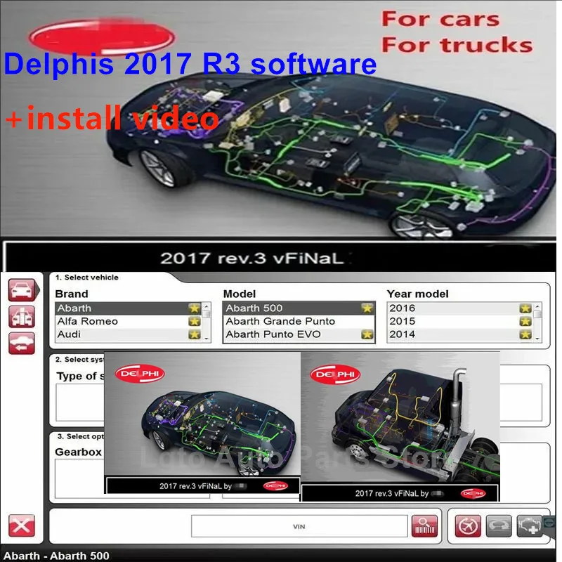 

Delphis 2017 R3 Car Repair software Tool link and install video DS150E diagnostic tool software For cars and trucks obd scanner