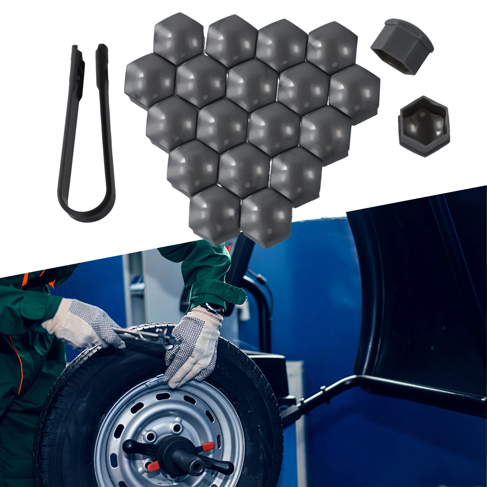 Tapa de tuerca de alta calidad, tapa de perno de rueda, accesorio decorativo para todas las piezas de vehículos, centro de rueda de suministro con herramienta de extracción